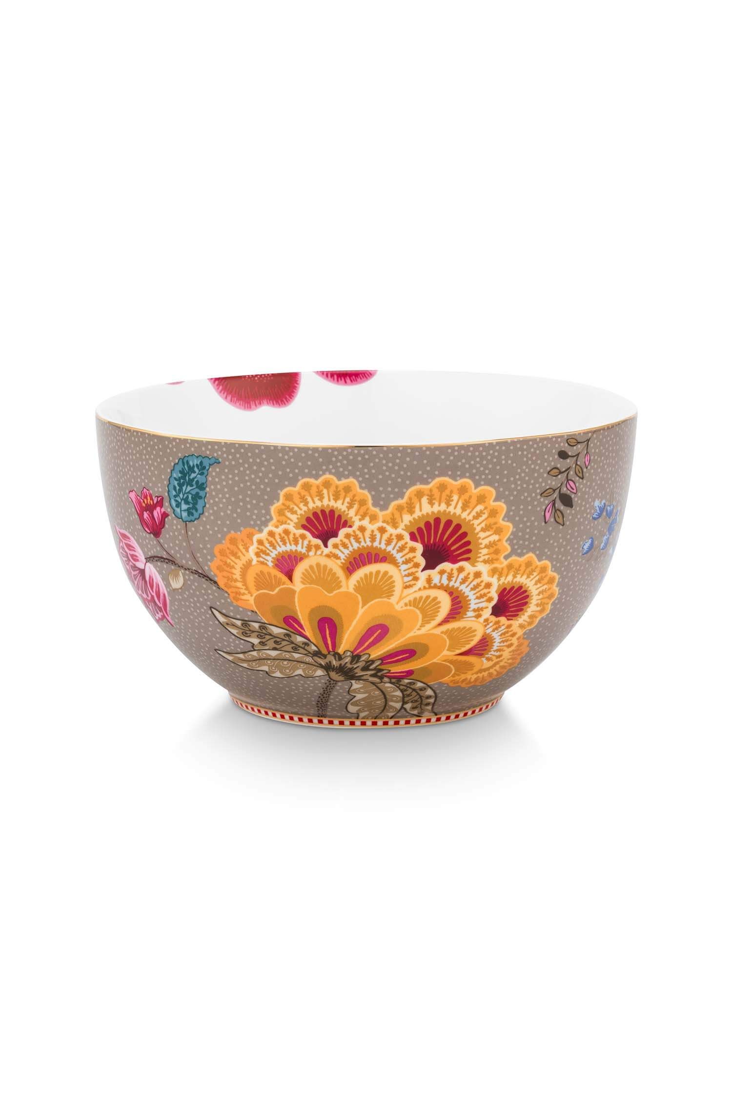Bowl Blooming Tales Fantasy Khaki 18cm