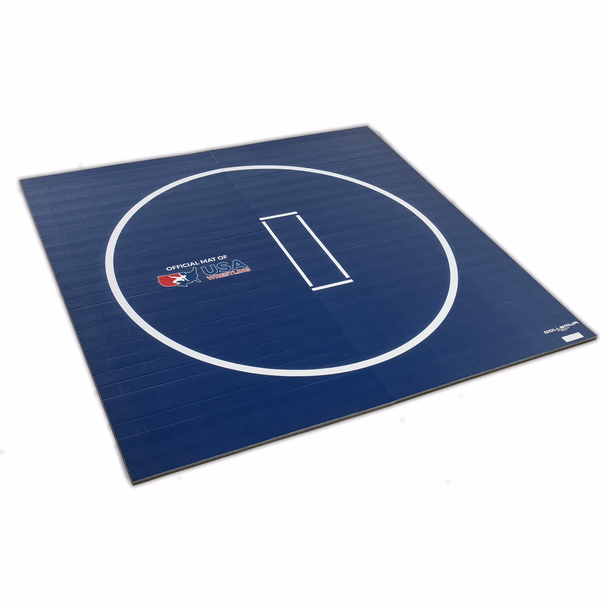 Dollamur 10'x10' Wrestling Mat, Black, Gymnastics, with Circles - Image 3