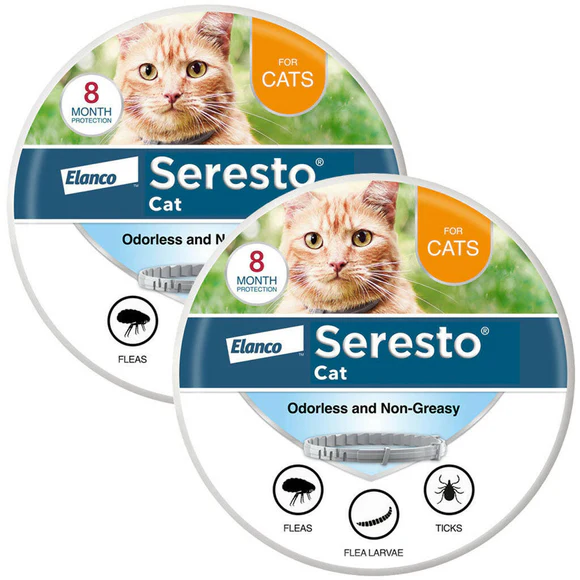 Seresto Flea & Tick Collar for Dogs & Cats, Waterproof Adjustable Design, Long-Lasting Comfortable Everyday Accessory