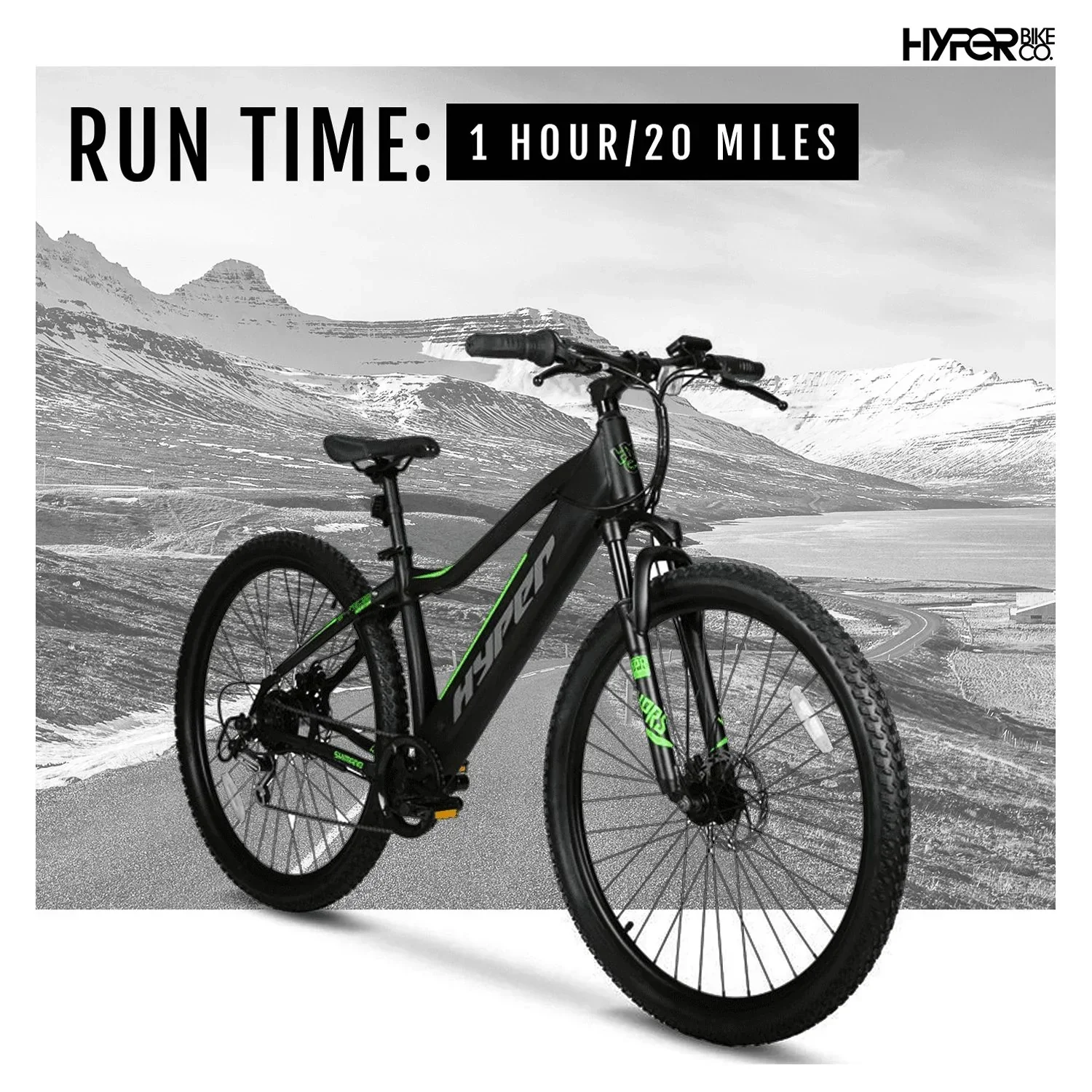 Hyper Bicycles 29 Inch 36V Electric Mountain Bike For Adults, 250W, Black - Image 3 Hyper Bicycles 29 Inch 36V Electric Mountain Bike For Adults, 250W, Black - Image 3
