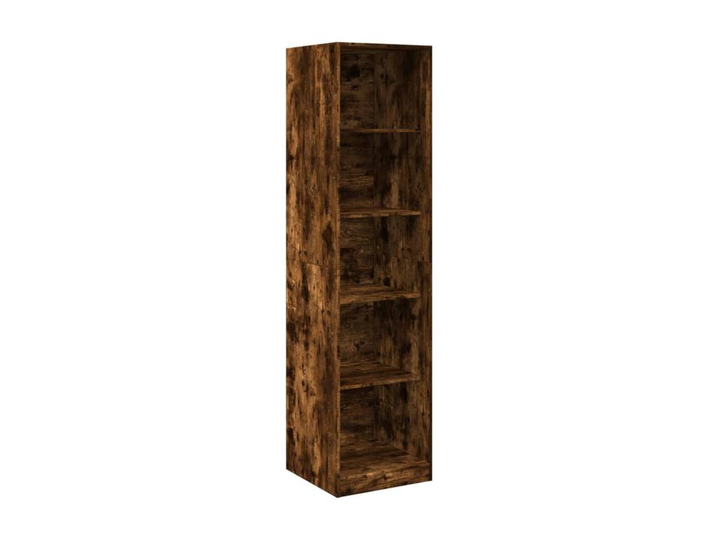 Armario de madera de ingeniería roble ahumado 50x50x200 cm