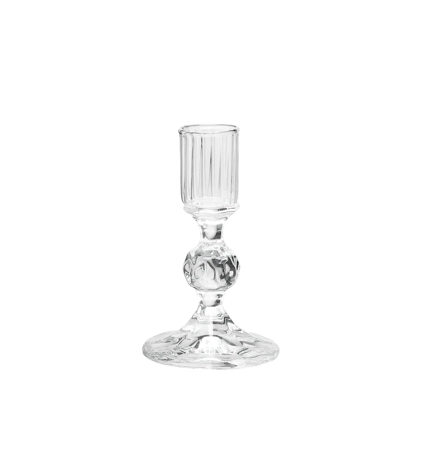 Clear Gemma Candle Holder