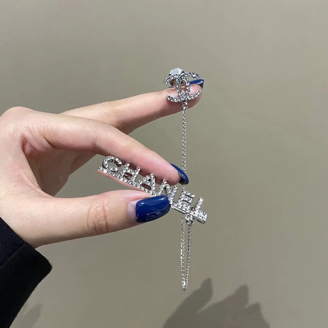 Chanel Monogram Tassel Chain Brooch - Original Replica Club