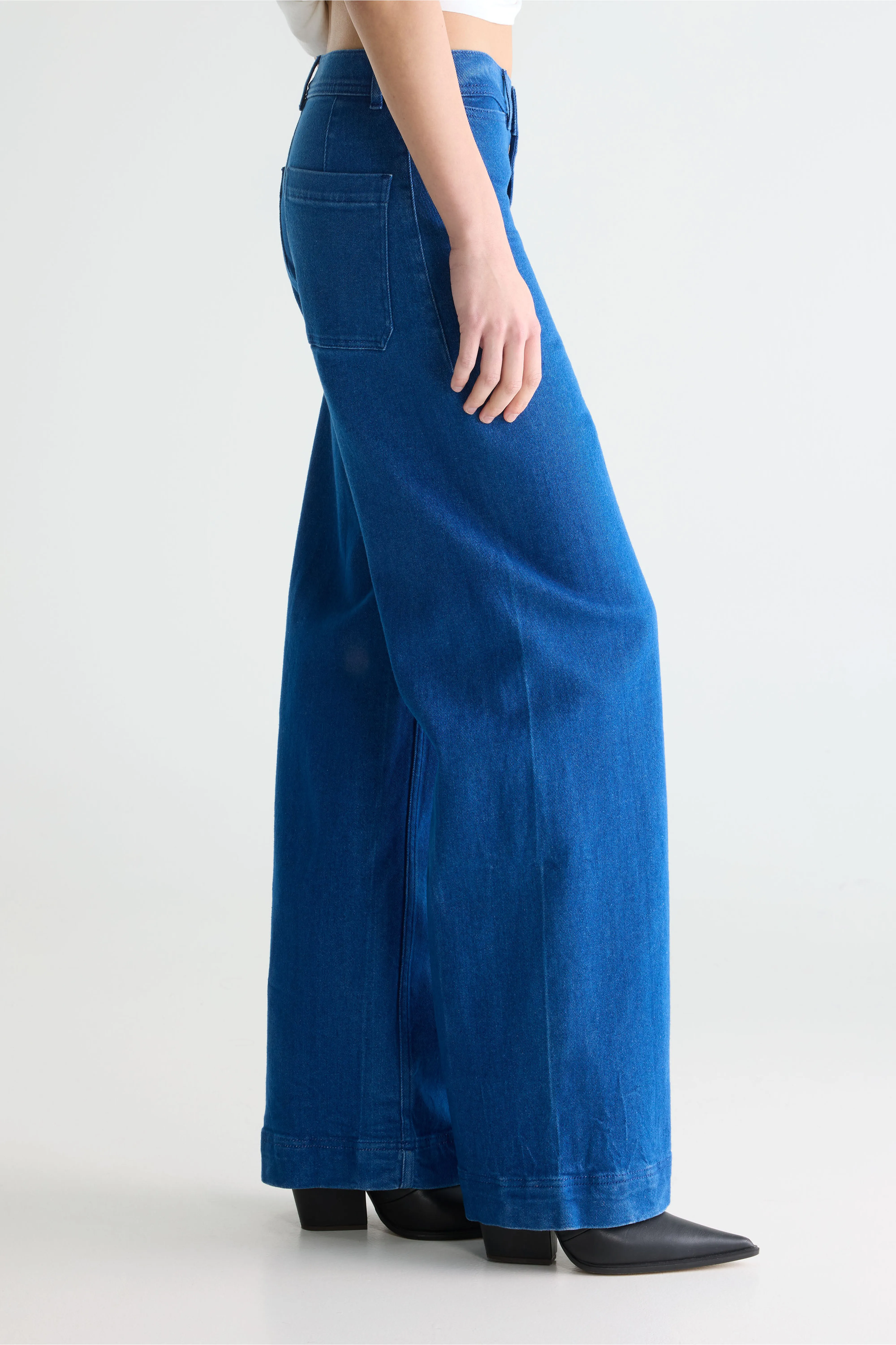 Bellerose Lottie high-rise blue wide jeans (252 / W / ONE WASH)