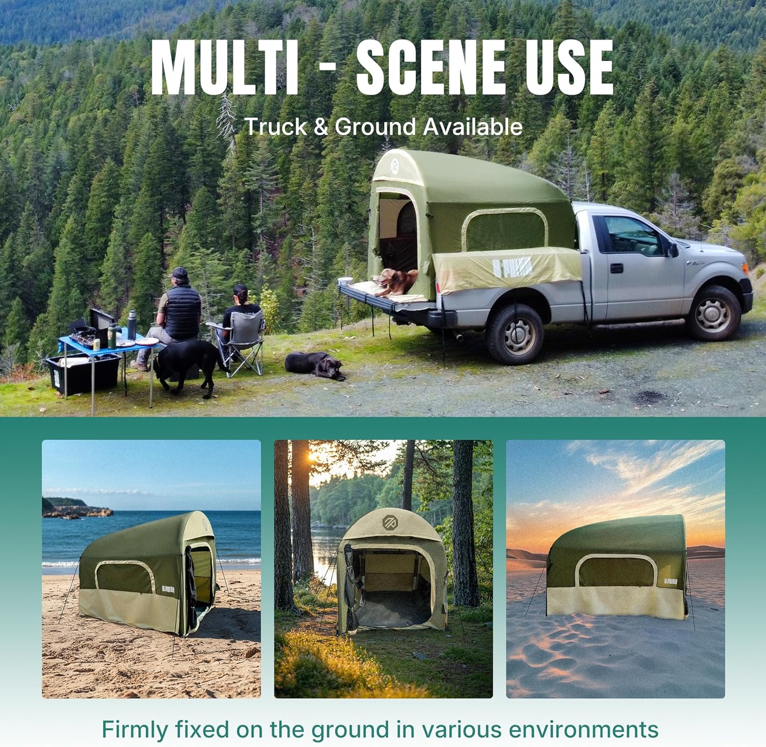 Inflatable Pickup Truck Bed Tent, 3 Person, 5.5ft-8ft - Image 5 Inflatable Pickup Truck Bed Tent, 3 Person, 5.5ft-8ft - Image 5