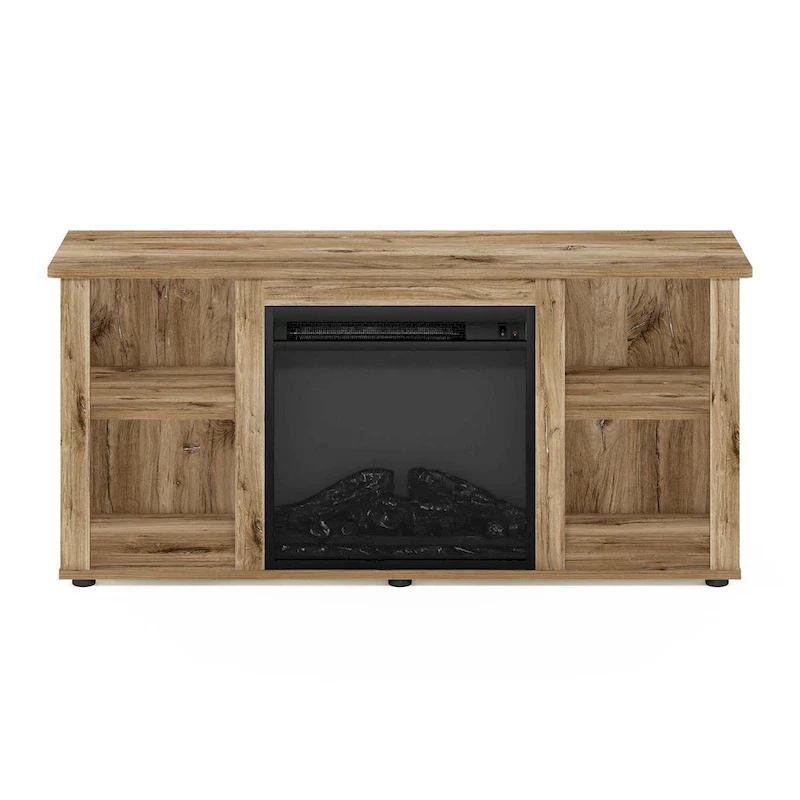 Furinno Jensen Fireplace TV Stand