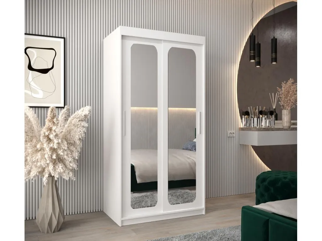 ARMARIO Mobtrendy T3 DE PUERTAS CORREDERAS 200/100/62 2 puertas (blanco/blanco) drwg87261