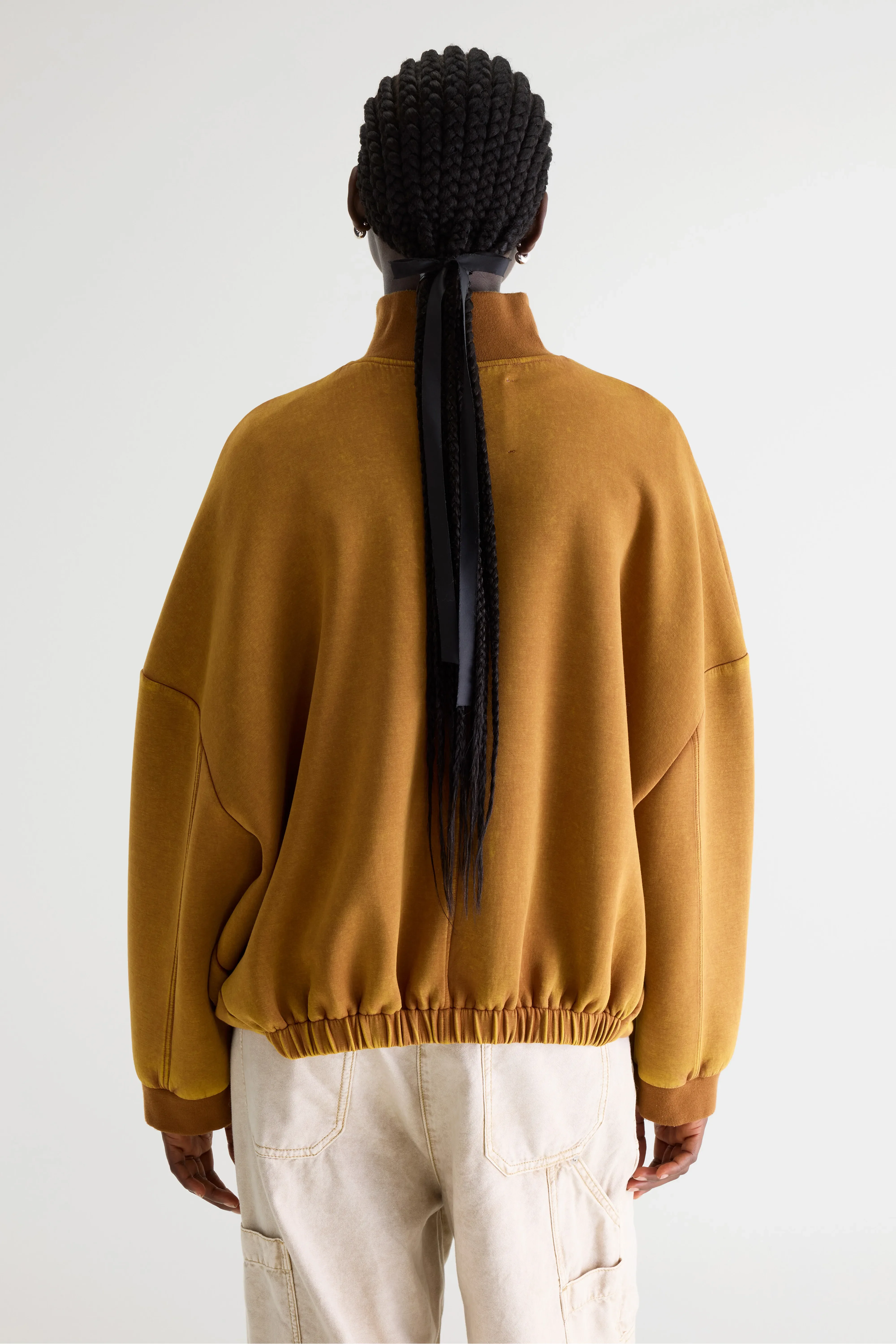 Bellerose Tallis zip-up sweatshirt (261 / W / CARAMEL)