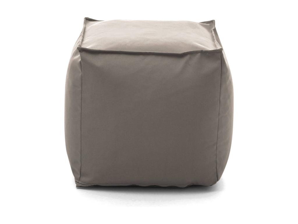 Puff - Puf multifunción - 100 por ciento Made in Italy - Sillón Cozetiq en tela tapizada - 45x45h45cm - Tórtola