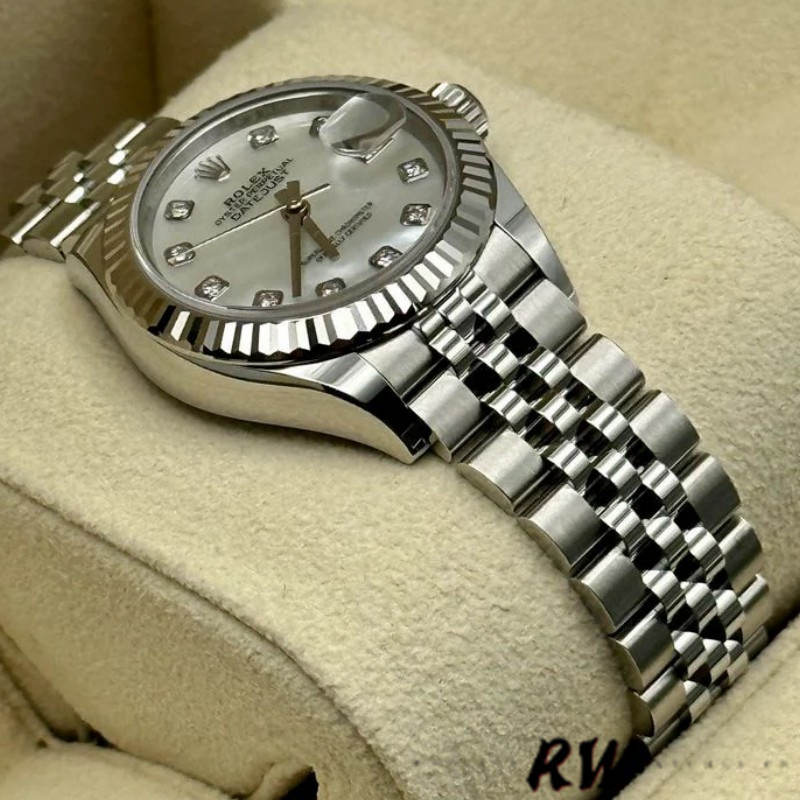 Rolex Datejust 279174 Stainless Steel Mother Of Pearl Diamond Dial 28mm Lady Replica Watch