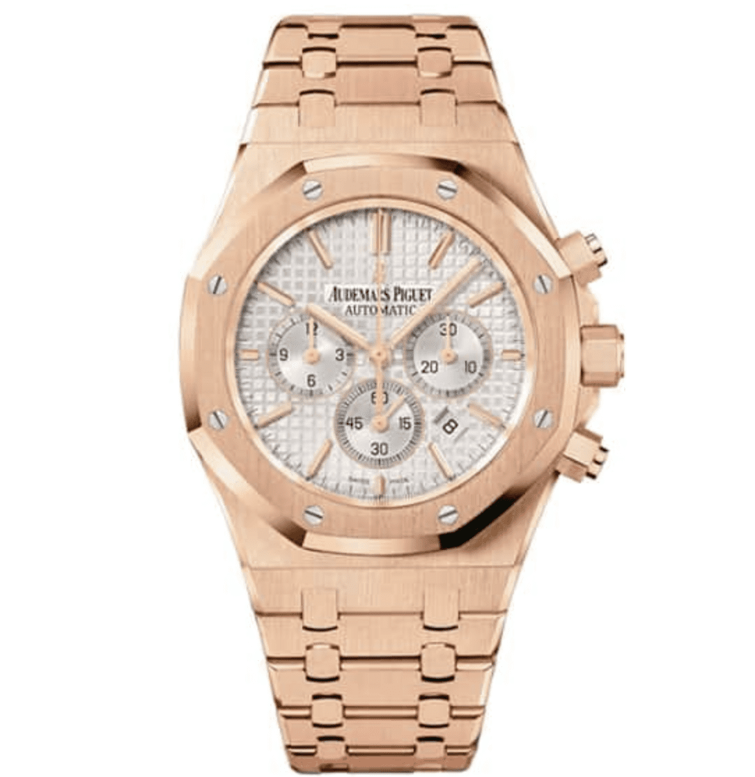 Swiss Clone Replica AP Royal Oak – Rose Gold White