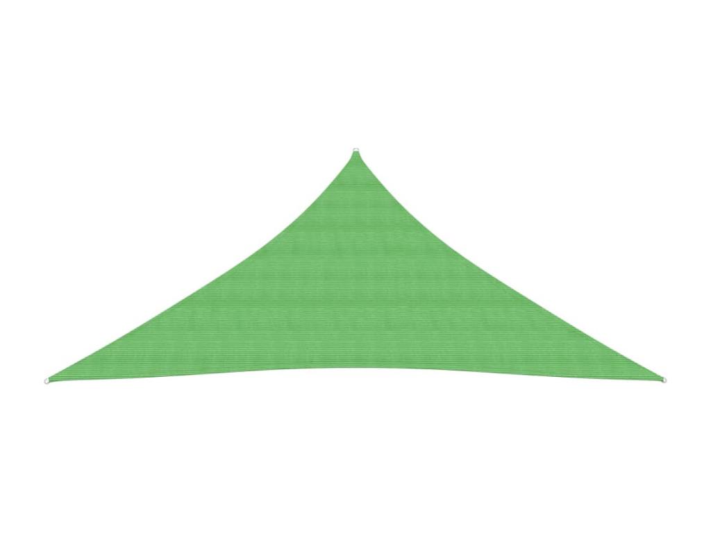 Vela de sombra 160 g/m² Verde claro 4,5x4,5x4,5 m HDPE