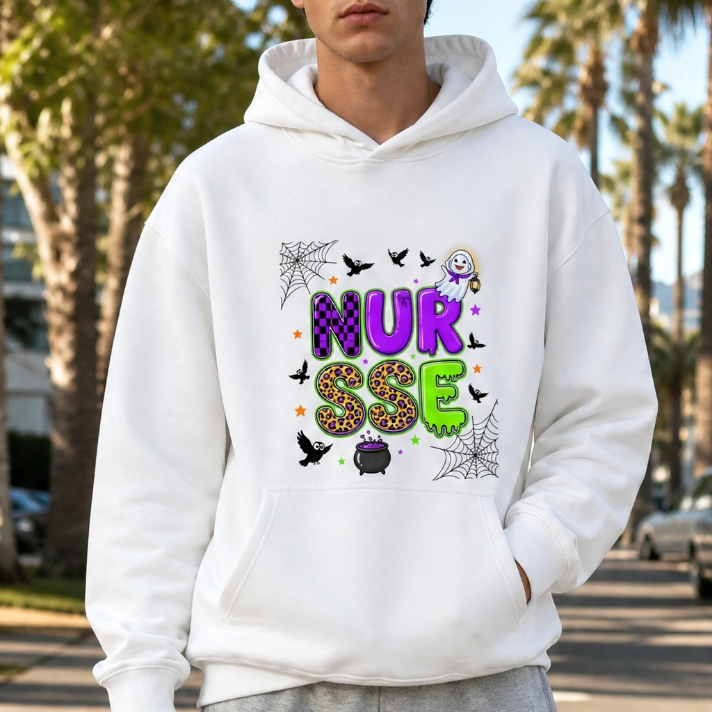 Halloween Party Hoodie — Love Pumpkin Spooky Print Unisex Sweatshirt for Family Matching, Fall Winter Casual Pullover TeeThreads Sustain the Scene with Custom Apparel