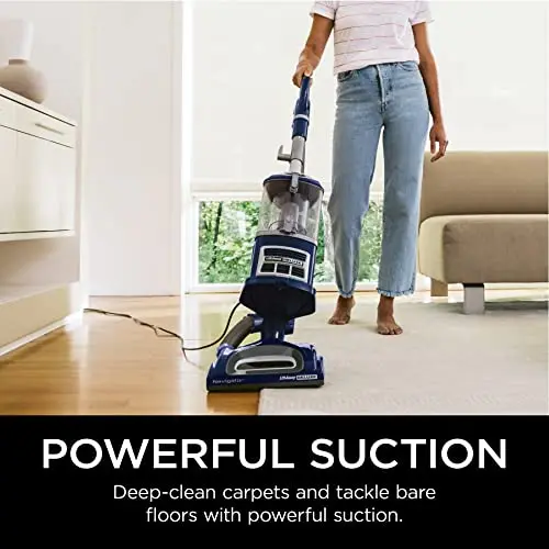 2025 Shark NV360 Navigator Lift-Away Deluxe Upright Vacuum with Large Dust Cup Capacity, HEPA Filter, Swivel Steering, Upholstery Tool & Crevice Tool, Blue