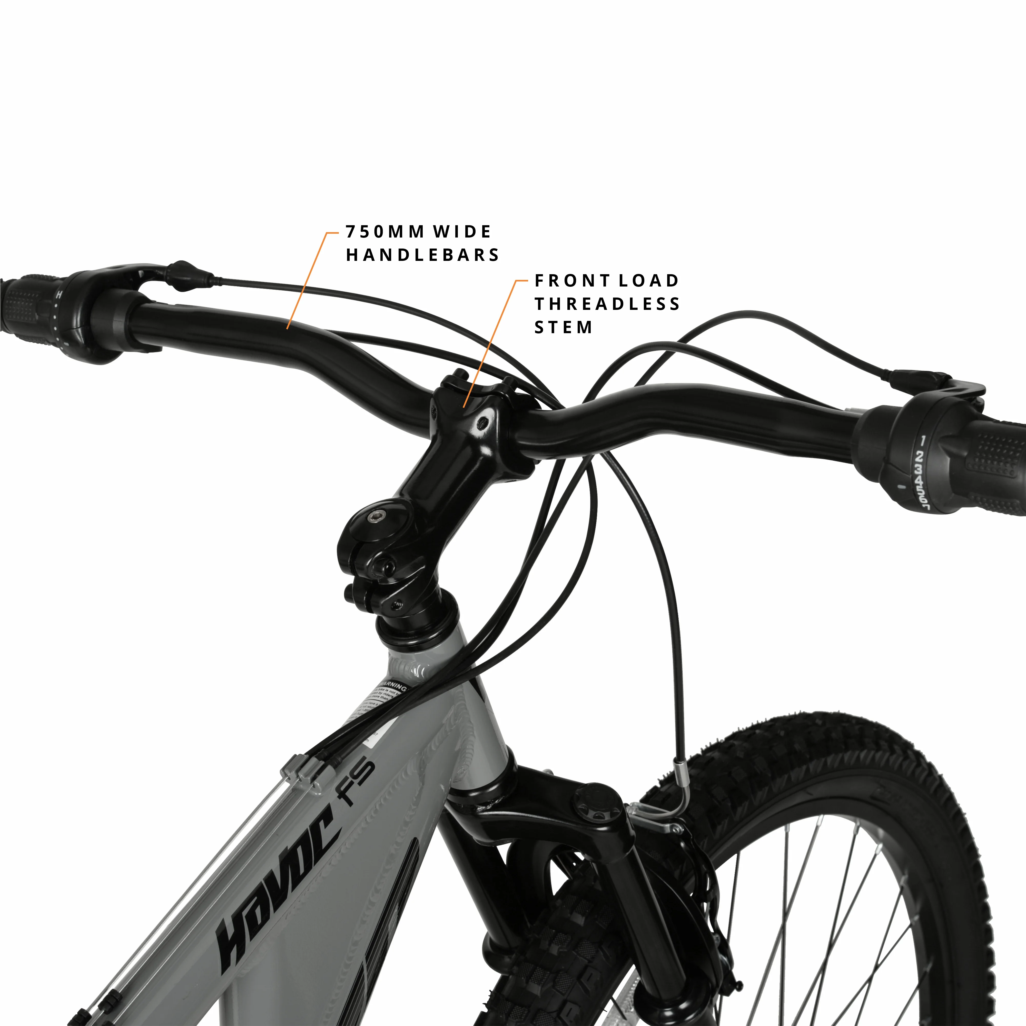 Hyper Bicycles 29" Men's Havoc Mountain Bike, Gray - Image 11