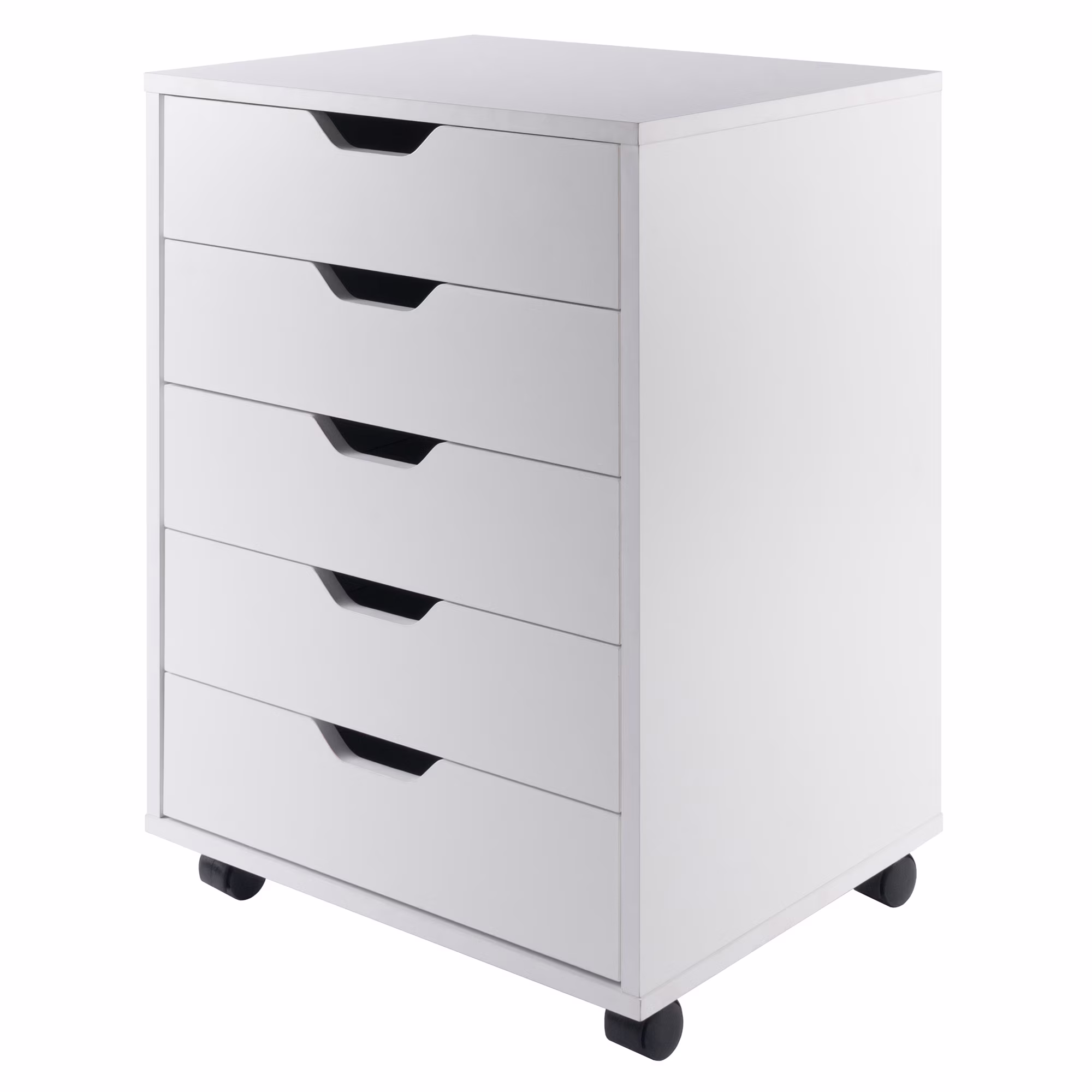 Winsome Halifax 5 - Drawer Mobile Cabinet 10519, White Finish(White)