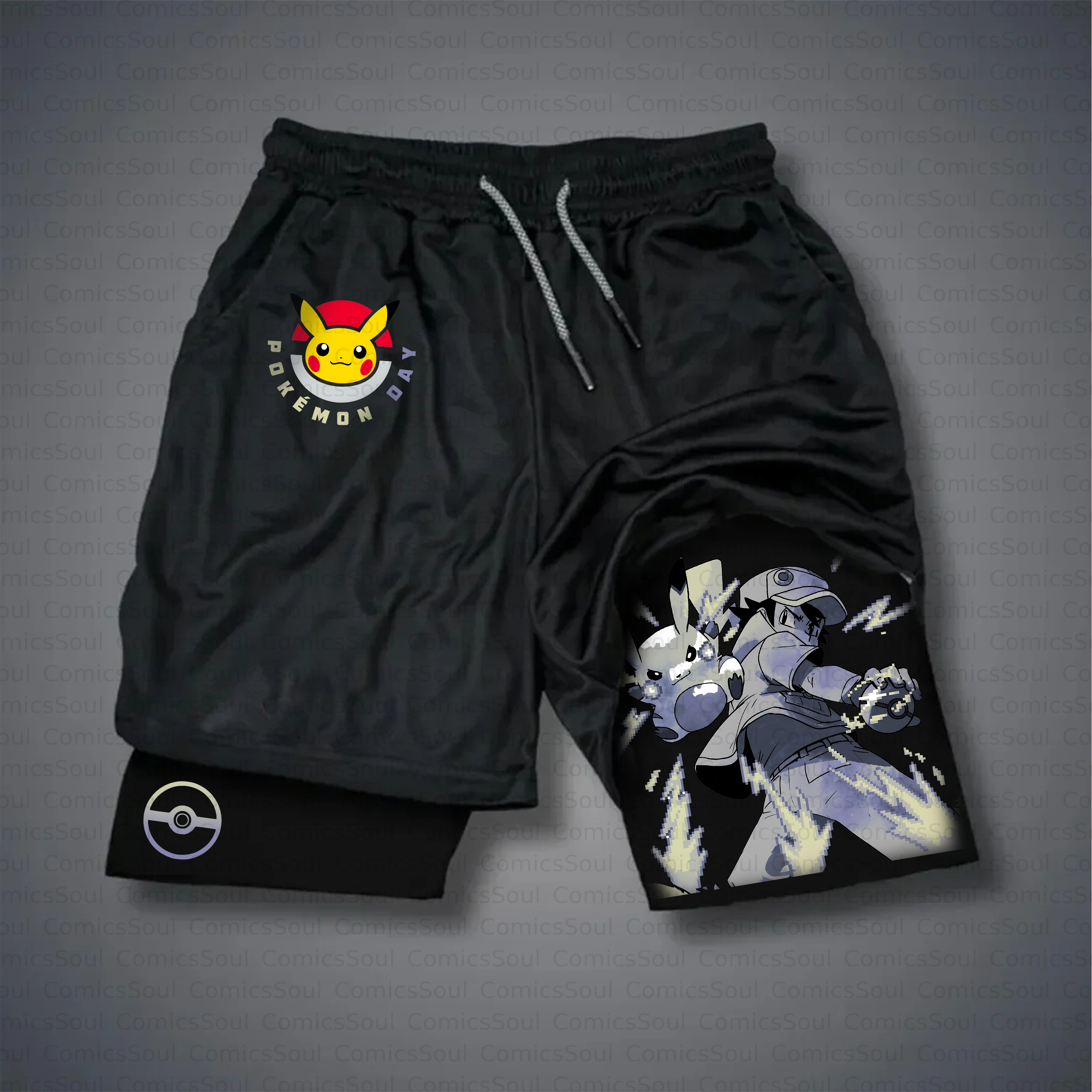 Unisex Casual Anime Style Shorts