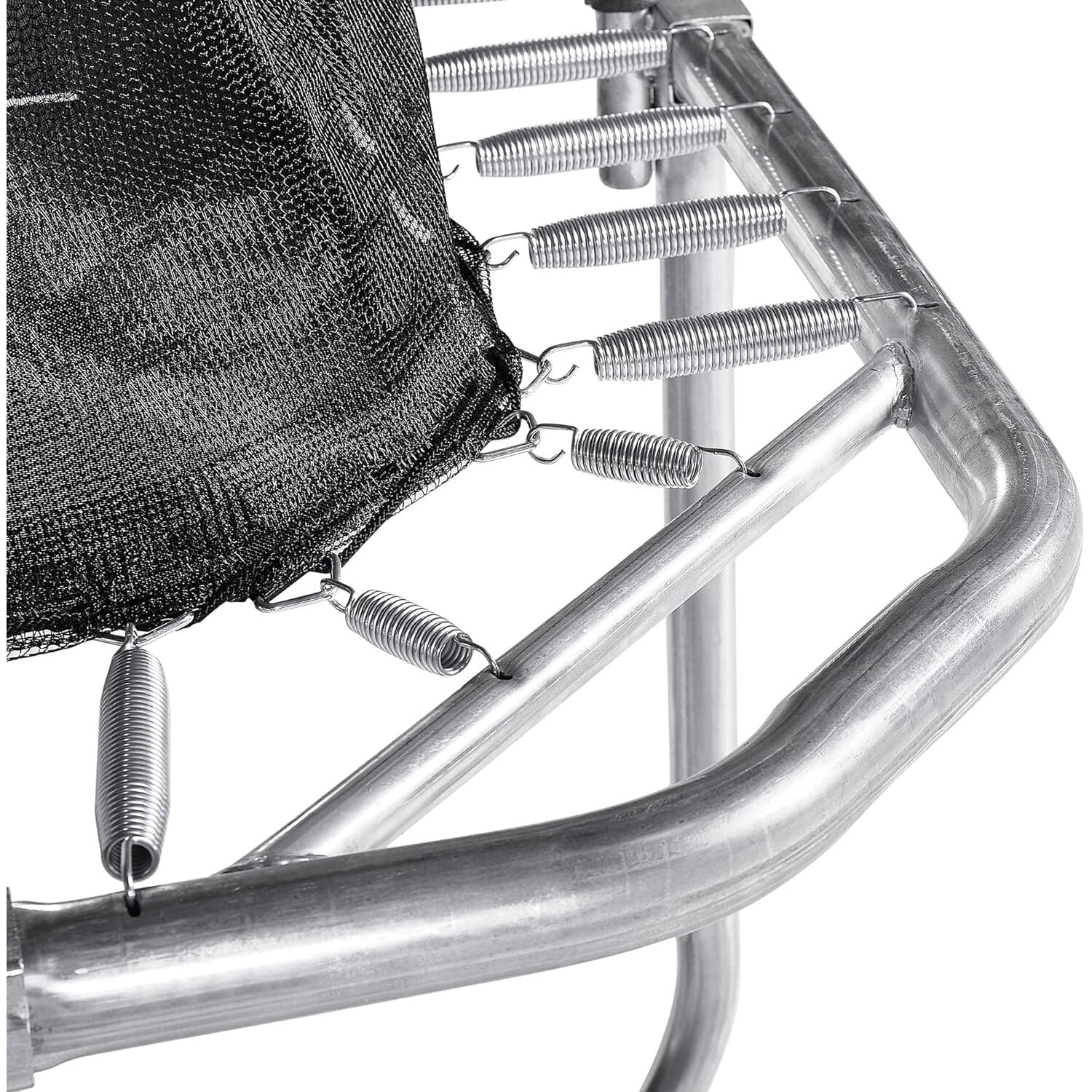 JumpKing 10'x15' Rectangle Trampoline with 2 Powder Coated Basketball Hoops & Breakaway Rim and Ladder- Large Recreational Trampoline for Kids and Adults with Enclosure Net - Image 4