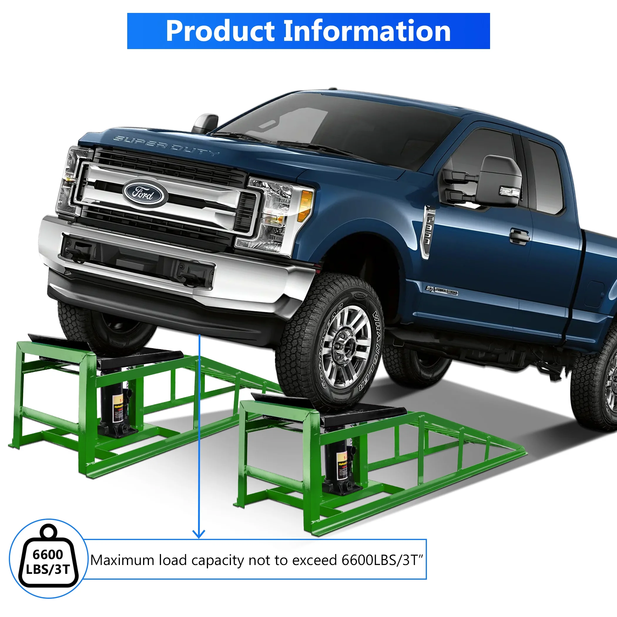 Lafati 2-Pack Hydraulic Car Ramps: Heavy-Duty Vehicle Ramps with 5T / 10000lbs Jack Load Capacity, Portable Design for Effortless Oil Changes and Car Lifts - Image 22