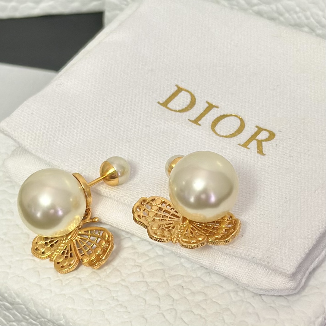 Dior Butterfly Dangle Earrings - Original Replica Club