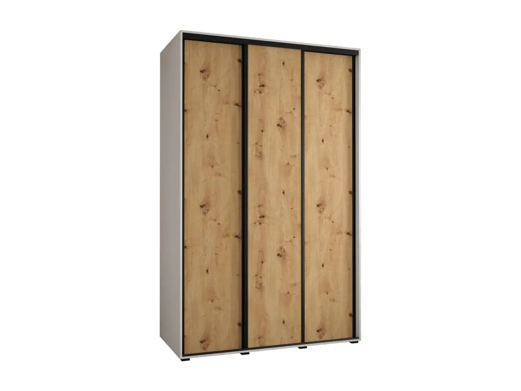 ARMARIO Lluesmahome 1 DE PUERTAS CORREDERAS 235.2/160/60 3 puertas (Blanco/Artisan/Negro) WQSI69217