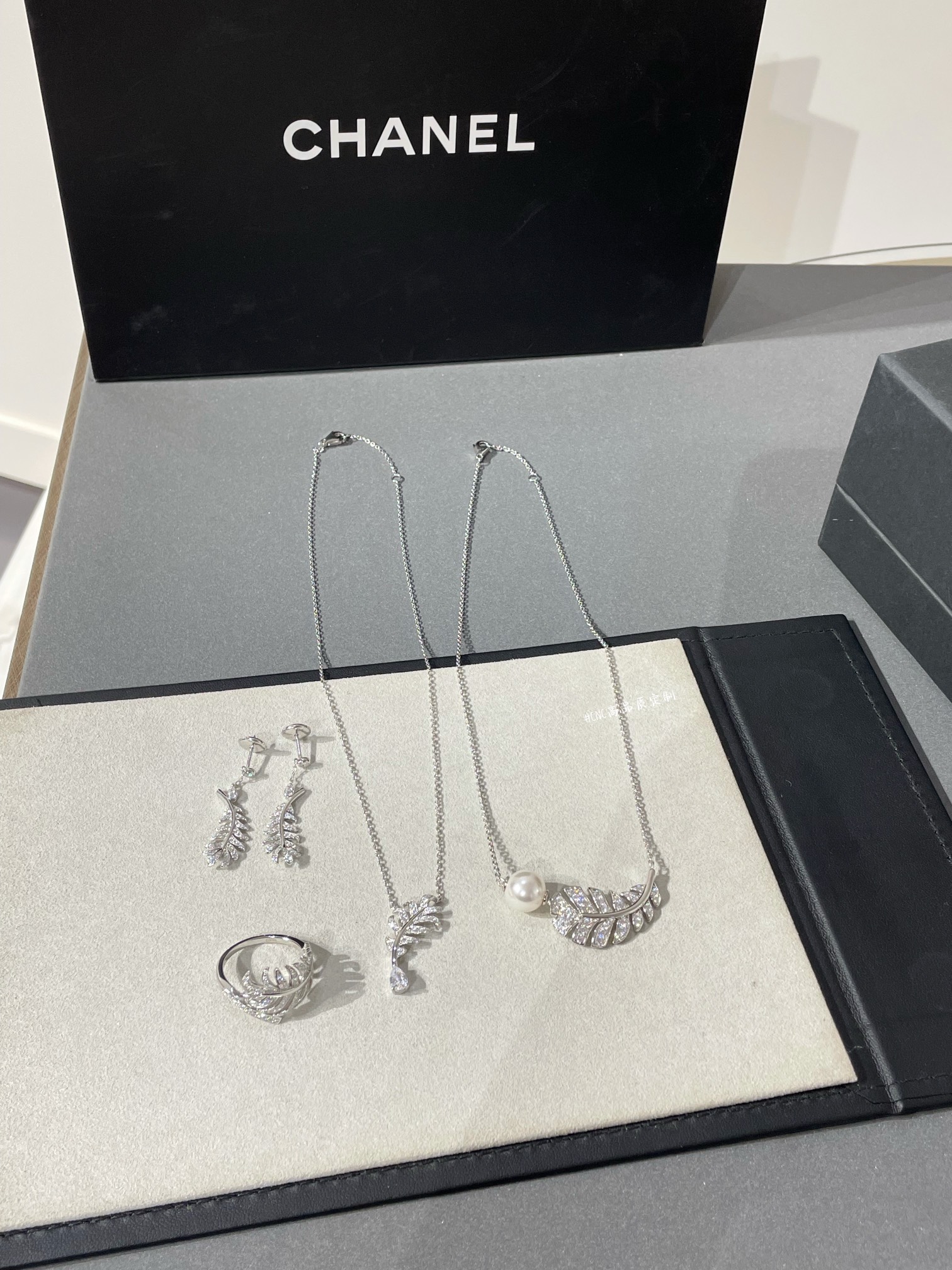 Chanel Diamond Feather Plume De Ring Earrings Necklaces - Original Replica Club