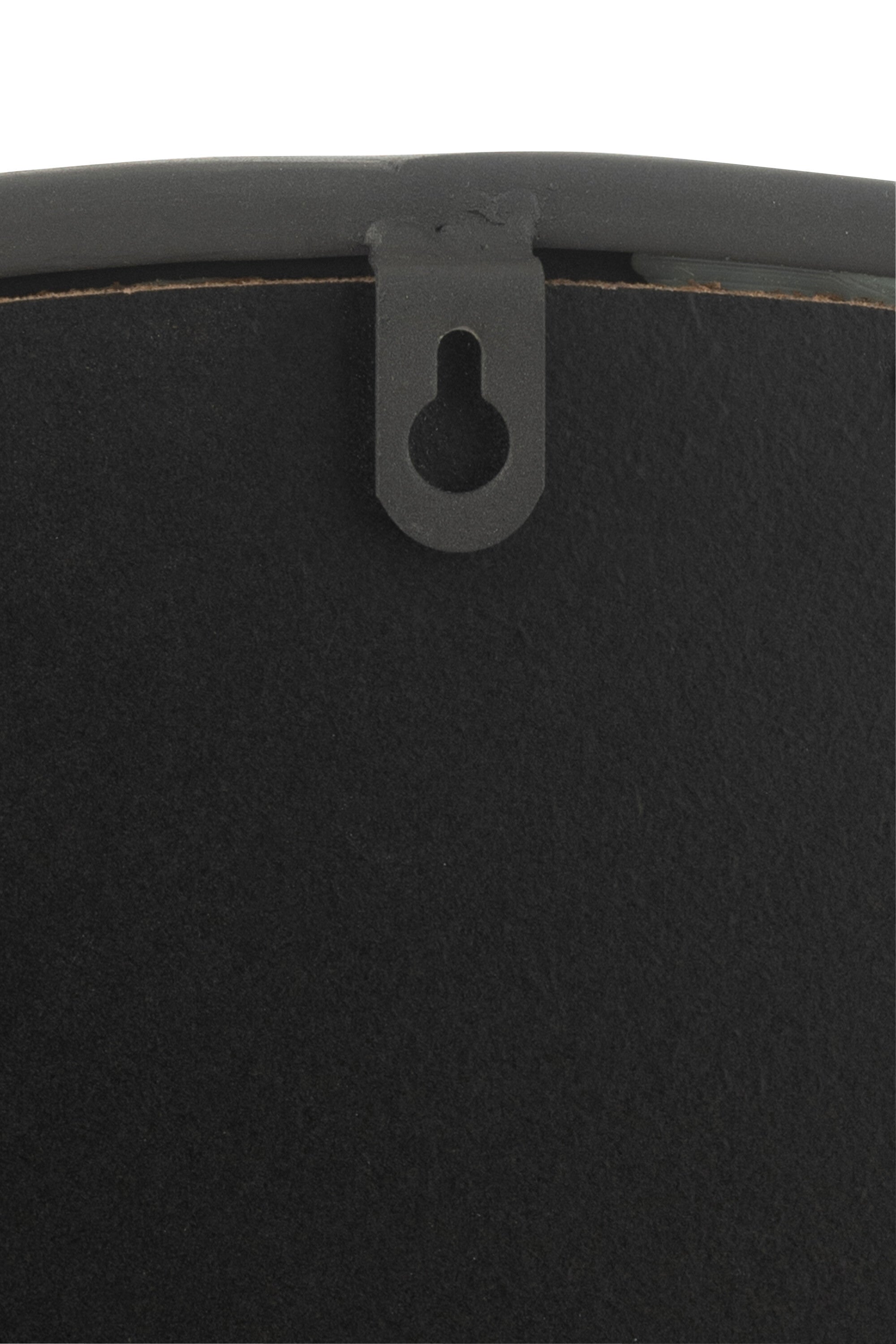 J-Line spiegel Rond - metaal - zwart - large - Ø 80 cm