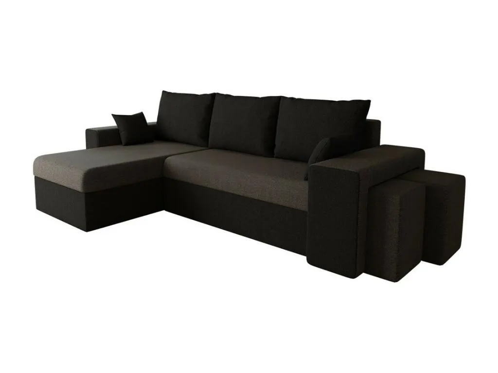 Sofá rinconero Prietocasa 129 Marrón Función de descanso Caja de ropa de cama 256x139cm