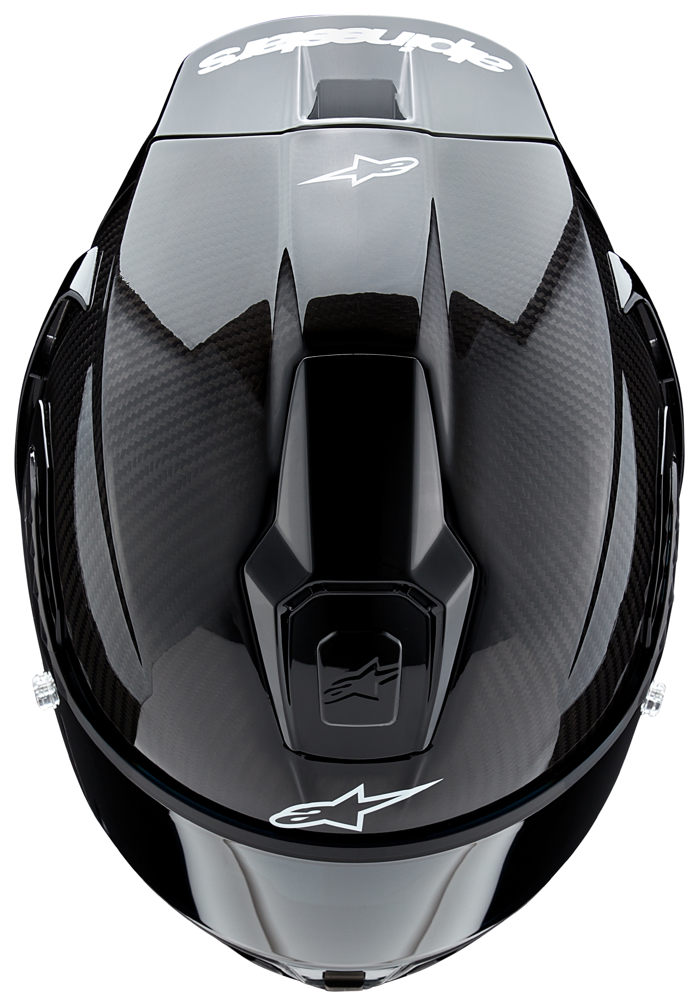 SportsBikeShop Alpinestars Supertech R10 Carbon Helmet Black Carbon / XS [Blemished - Very Good]