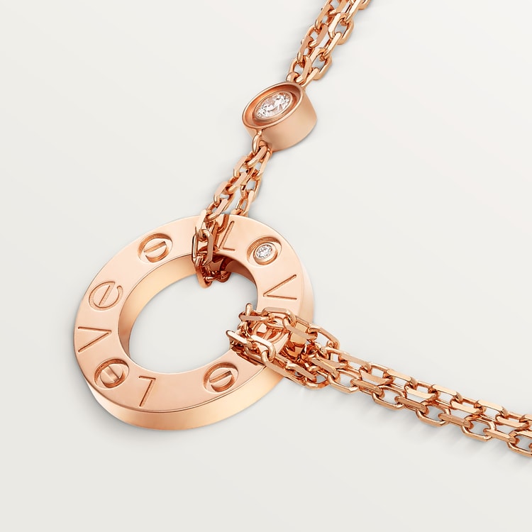 Replicate LOVE pendant, 2 diamonds(1:1 replica) - Original Replica Club
