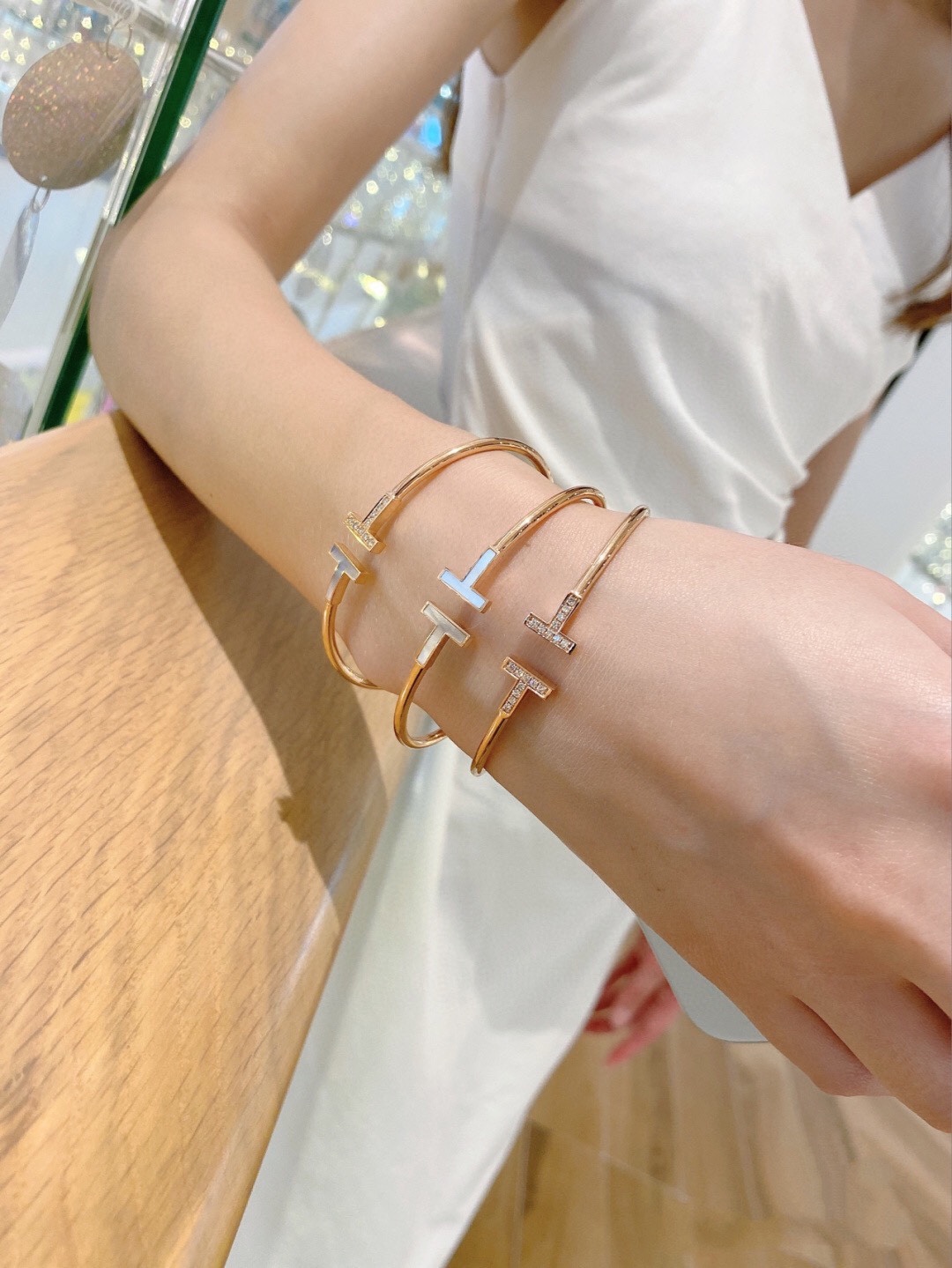 Tiffany Open Cuff Double T Bangle Bracelet - Original Replica Club
