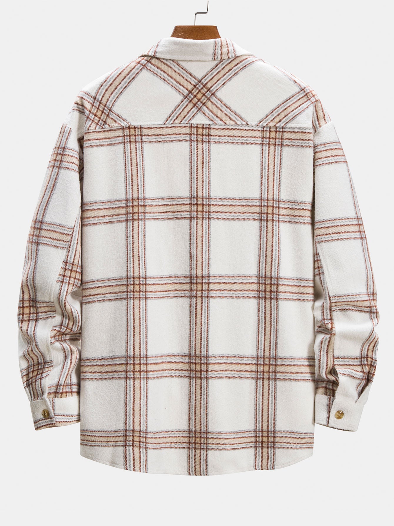 Flannel Plaid Overshirt With Pocket