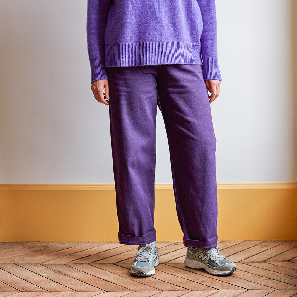Merci - Pantalon en coton - Améthyste