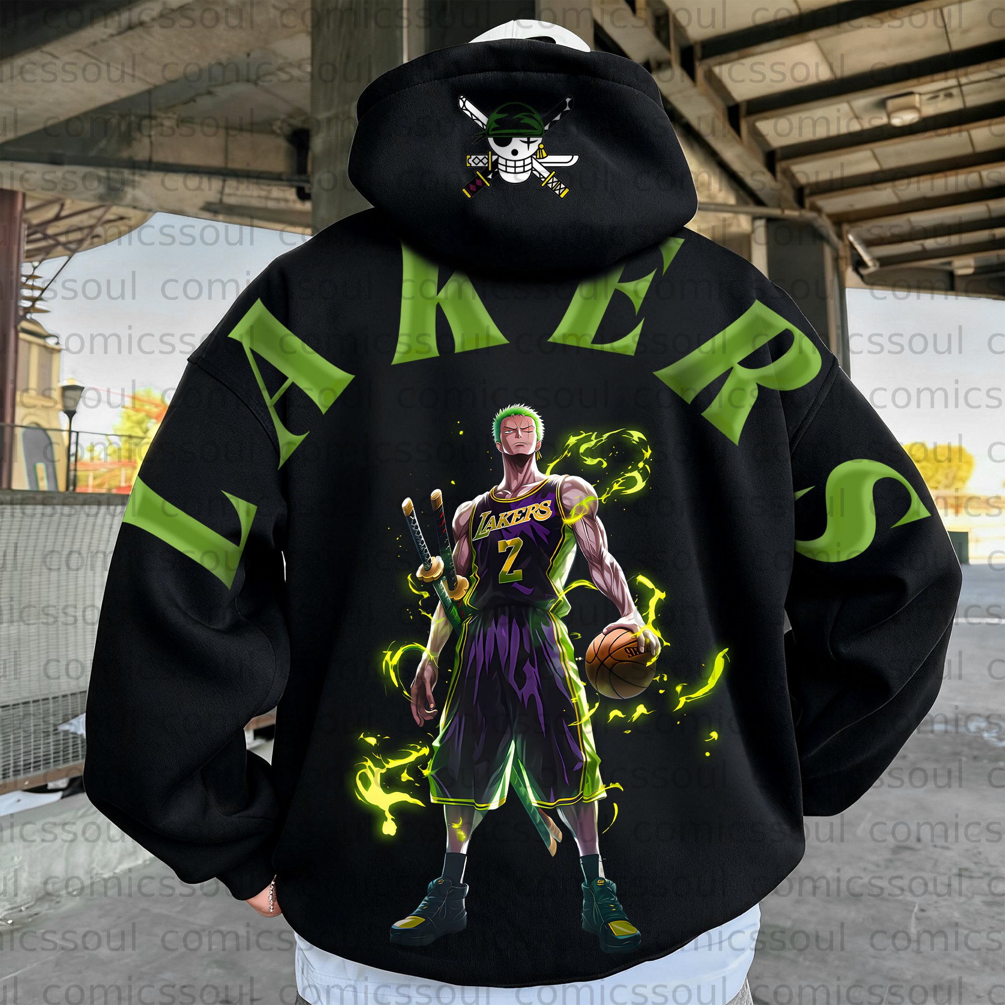 Unisex Anime Graphic Streetwear Wintage Plush Hoodie