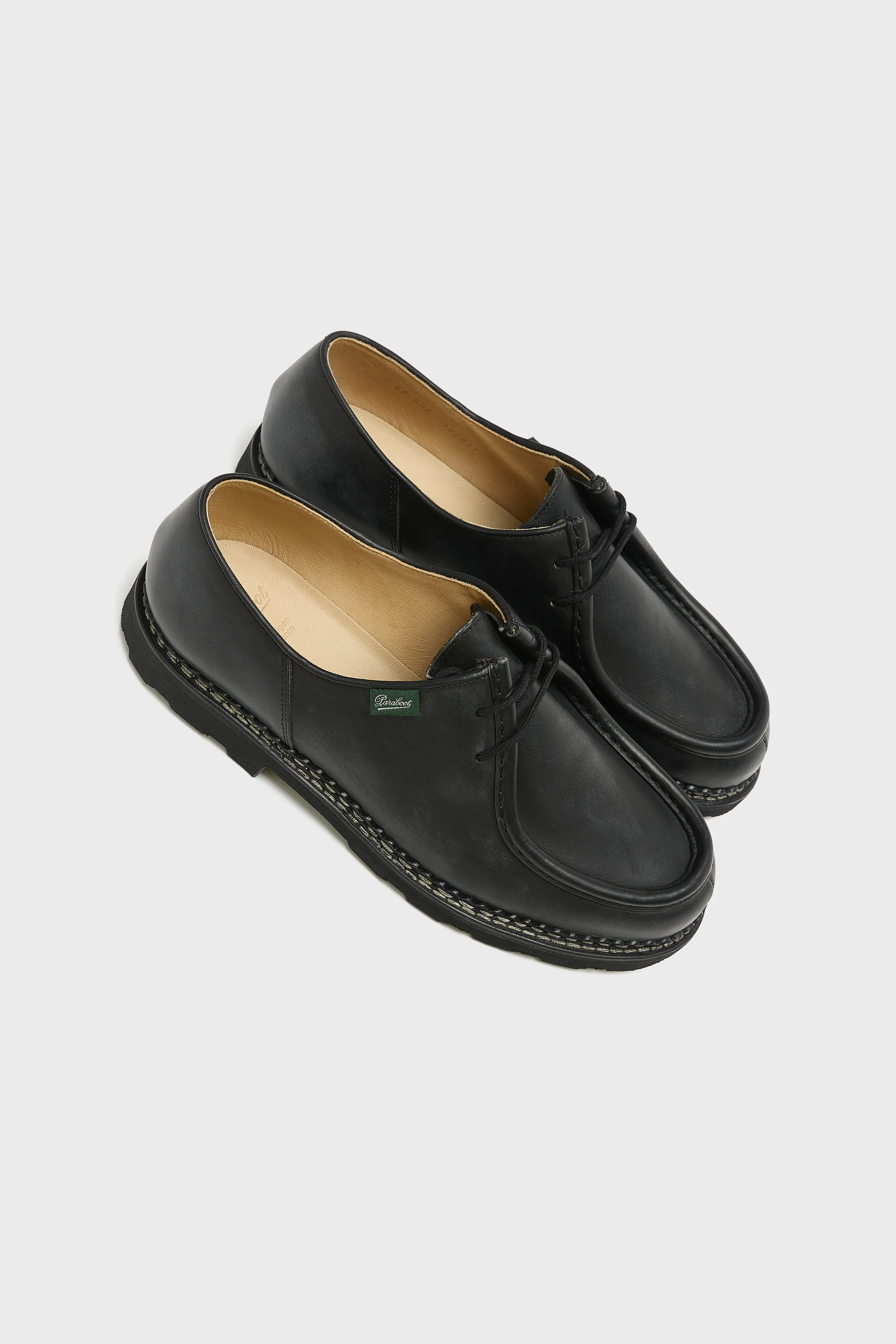 Bellerose Michael Leather Derby Shoes for Men (252 / M / BLACK)