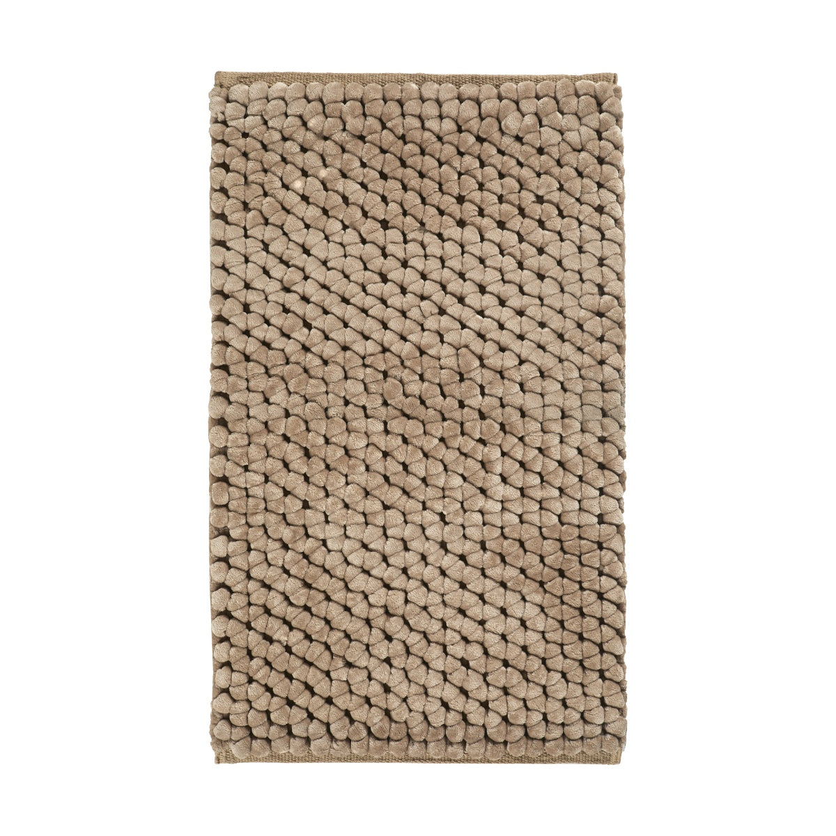 Onyx Badmat Sand   60 x 60 cm   Beige   Polyester   Katoen