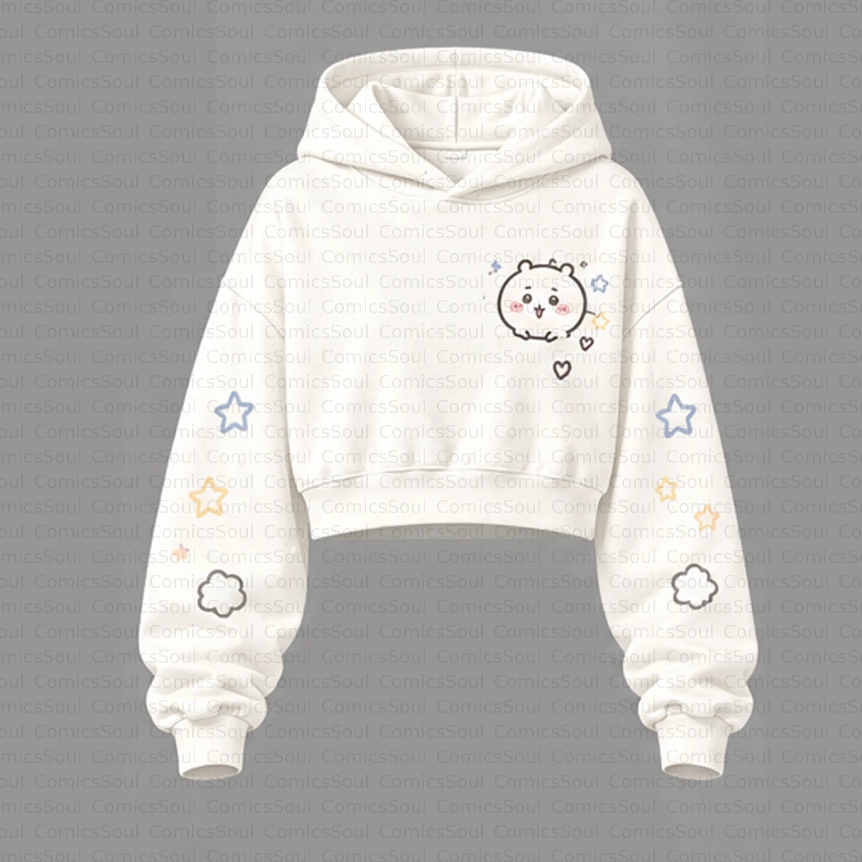 CHIIKAWA Cropped Long Sleeve Hoodie & High Waist Jogger Pants Two Piece TeeThreads Sustain the Scene with Custom Apparel
