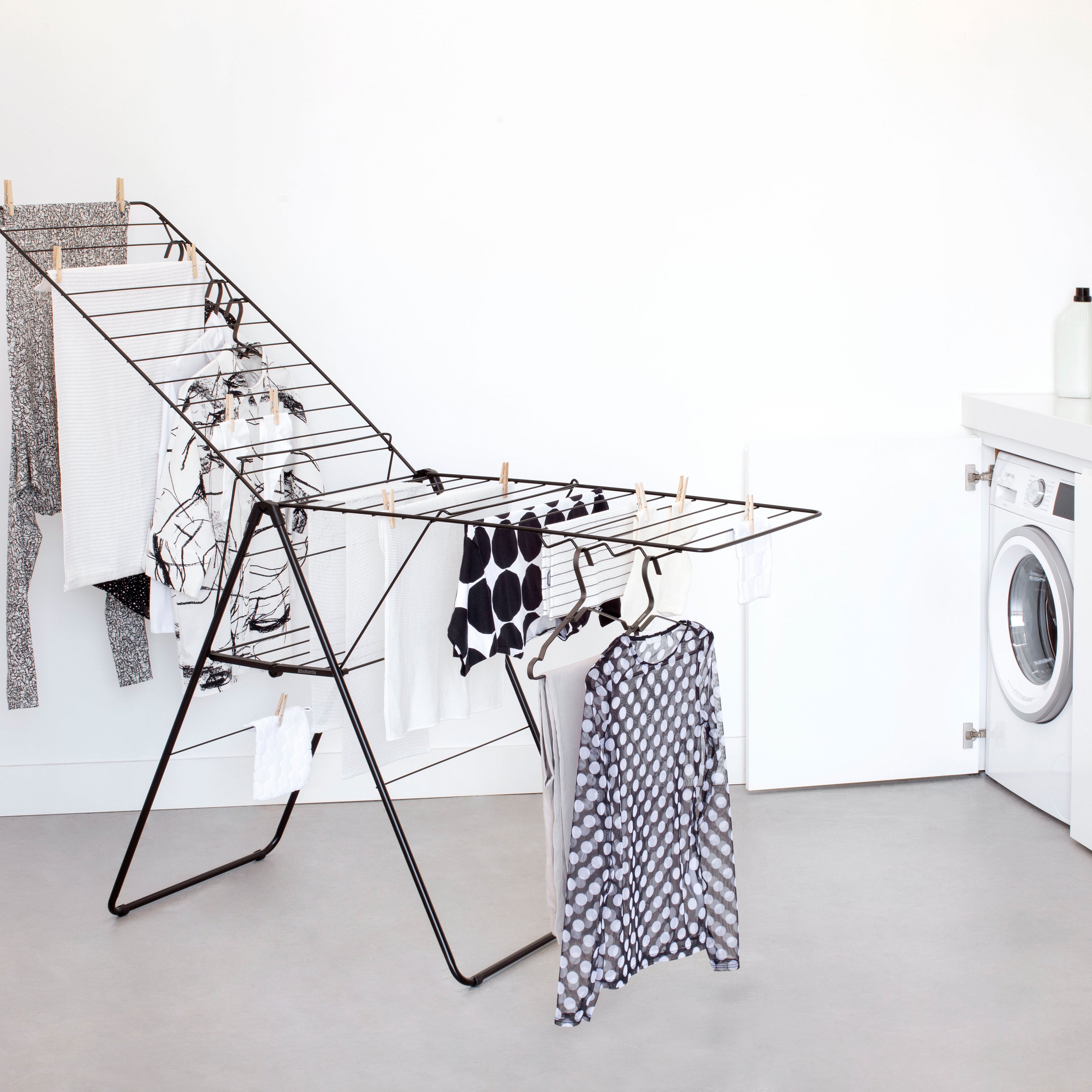 Brabantia HangOn Droogrek 25 Meter - Matt Black