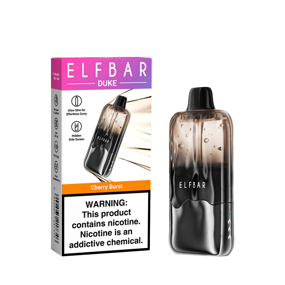 ELFBAR DUKE cigarette électronique jetable rechargeable (toutes les saveurs)