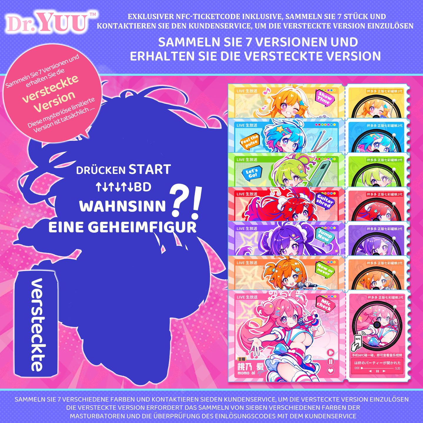 Dr.YUU Rainbow Women 2.0 Anime Onahole | Doppelschicht-Tunnel & Weiches TPE für Waifu-Erlebnis |  - DR.YUU™