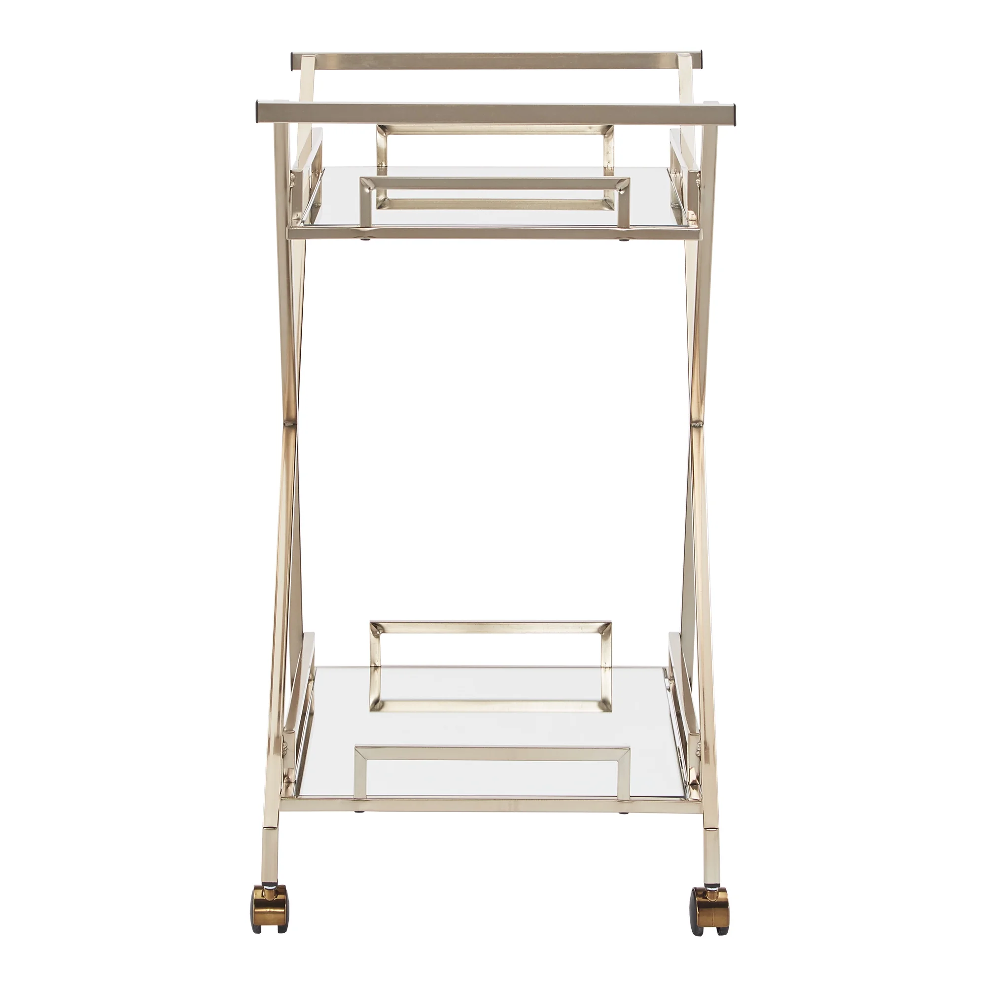 Weston Home Grosseto Champagne Gold Bar Cart - Image 7