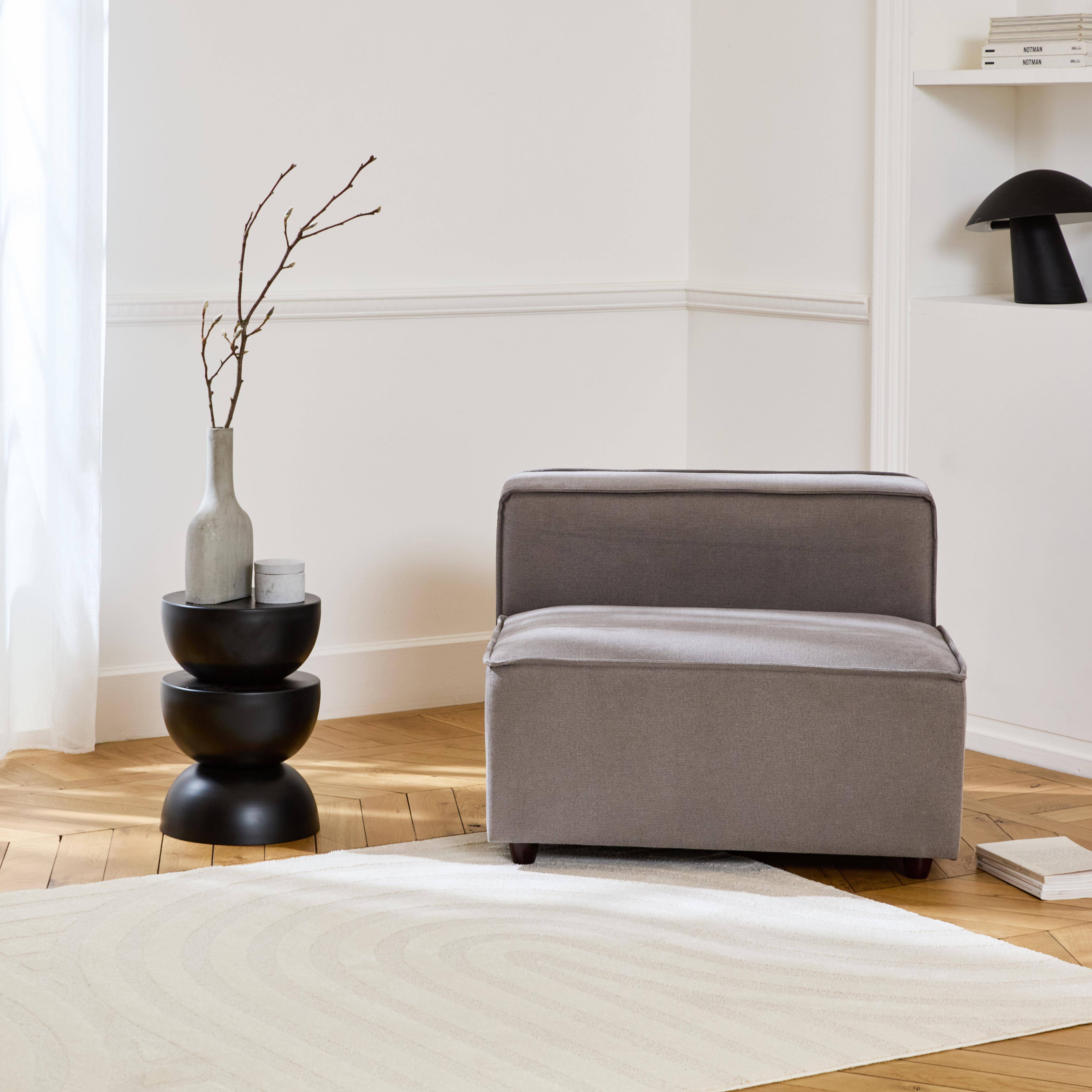 Sense - Sillón con asiento, módulo para sofá modular
