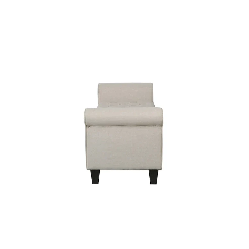 Porthos Home Theon Fabric Button-Tufted Flip-Top Storage Bench