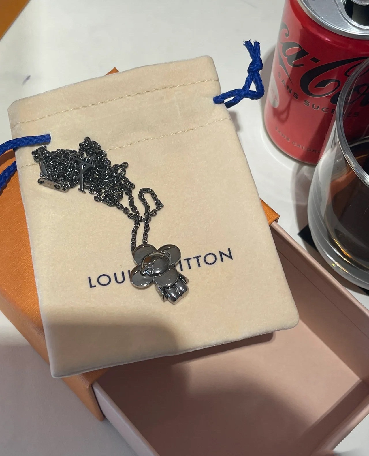 Louis Vuitton Vivienne Pendant Necklace - Original Replica Club