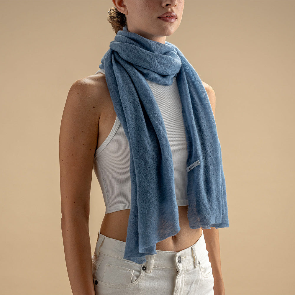 Botto Giuseppe - Écharpe - Bleu Clair