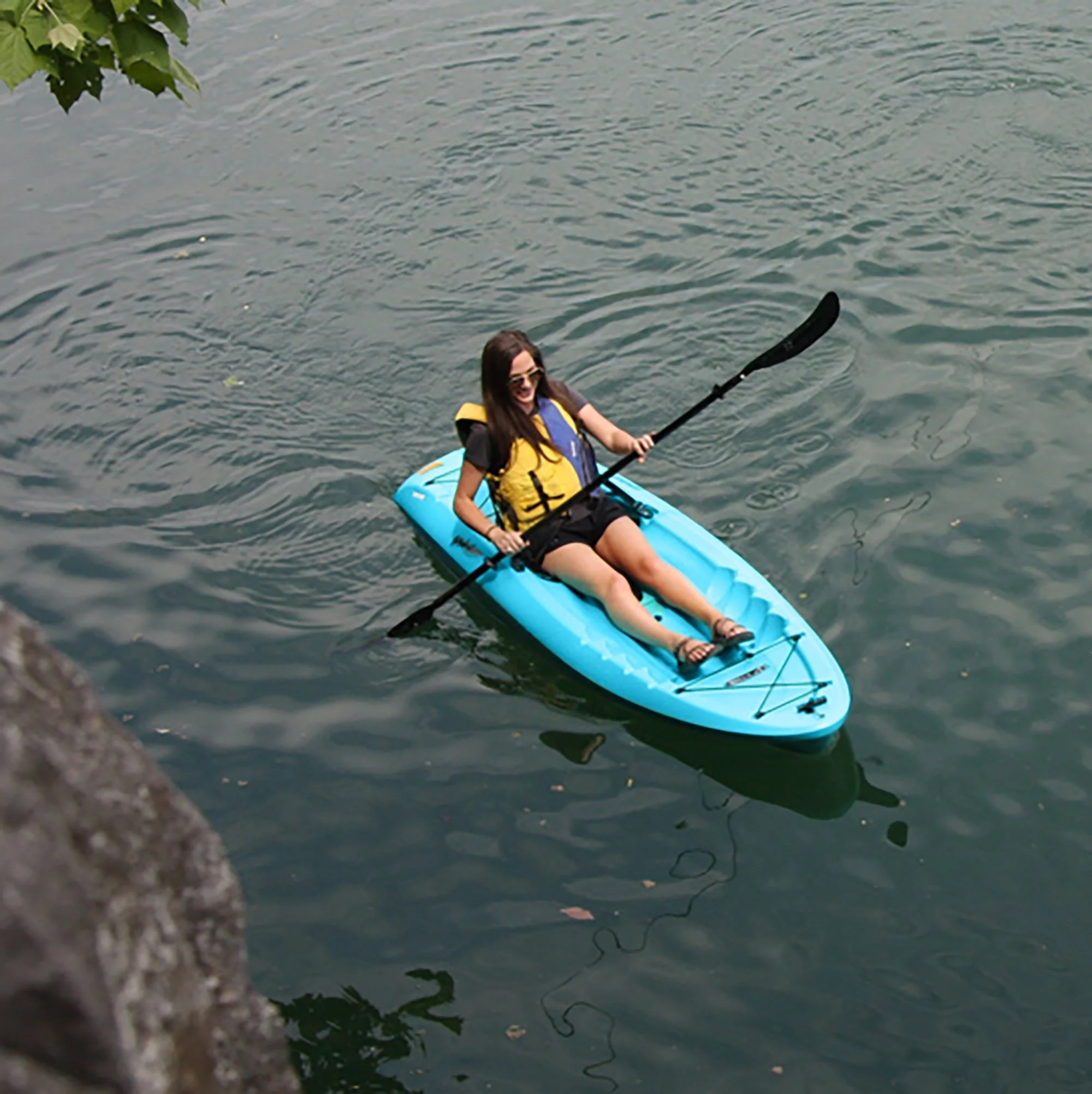 Lifetime Hydros 101 inch Sit-on-Top Kayak, Glacier Blue (90594) - Image 8