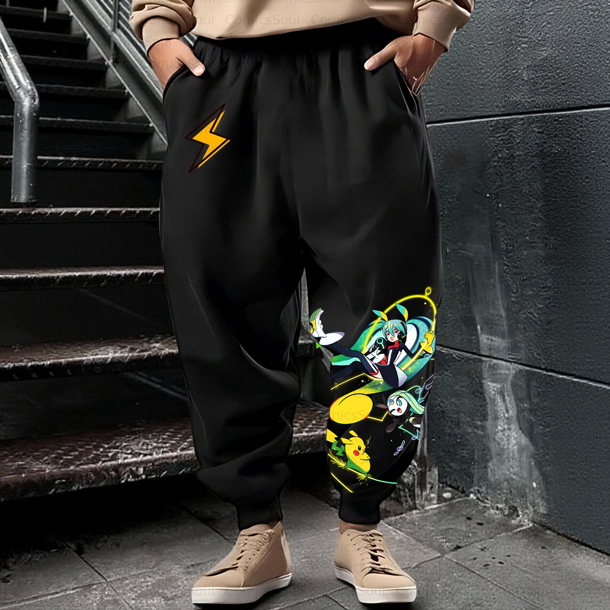 Unisex Casual Anime Streetwear Pant