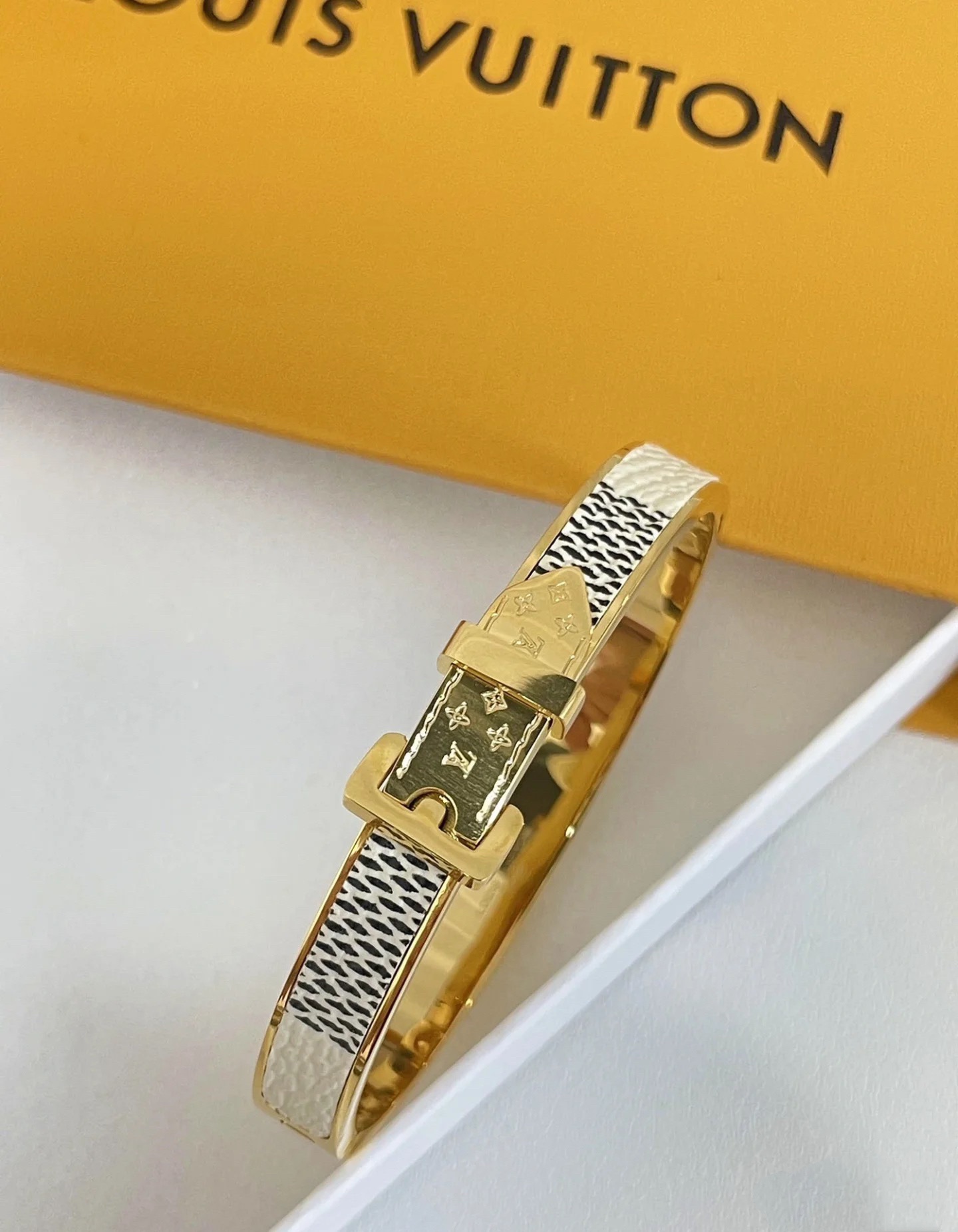 Louis Vuitton Leather Bangle Bracelet - Original Replica Club