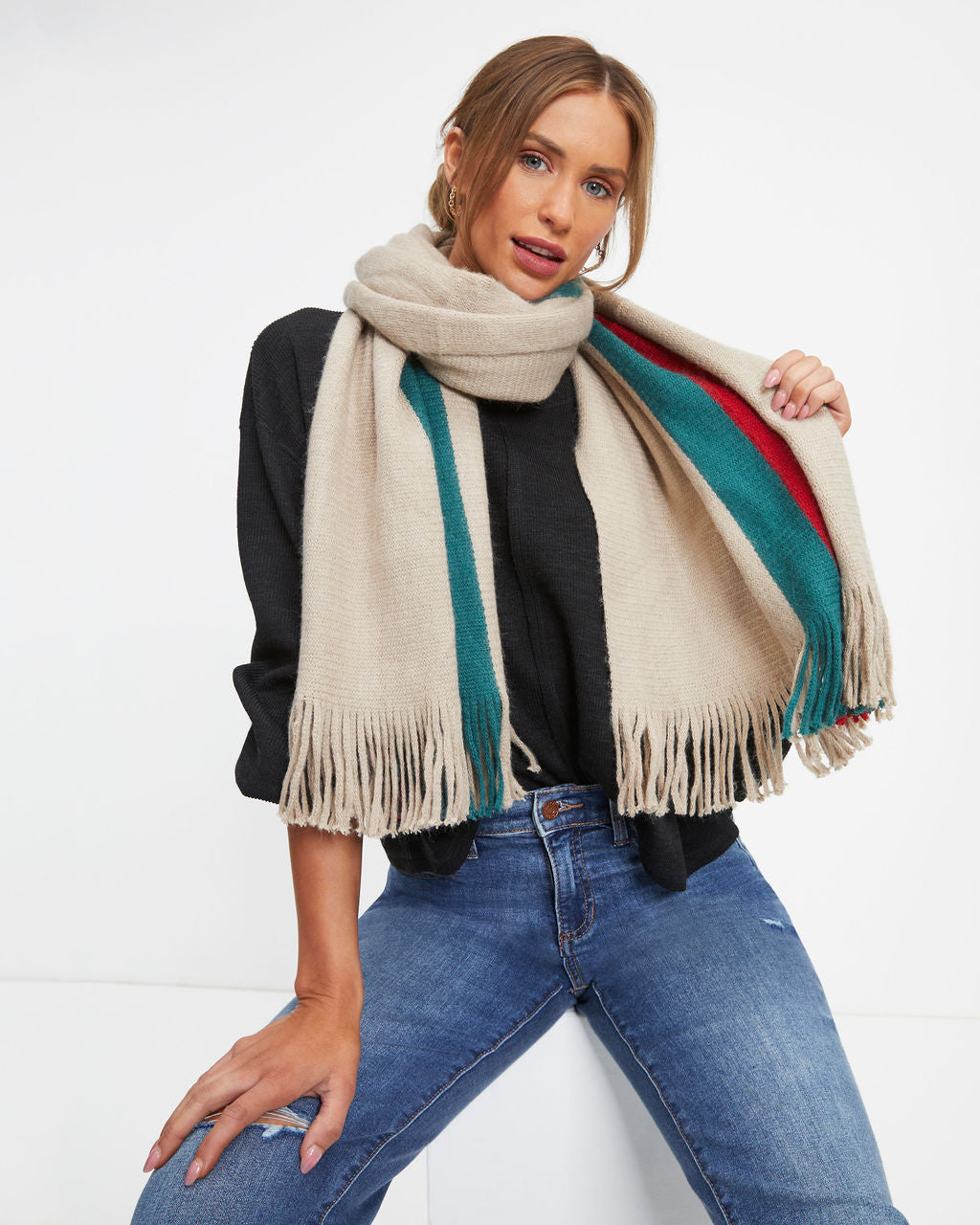 Regent Stripe Scarf - FINAL SALE - Se7enfashion