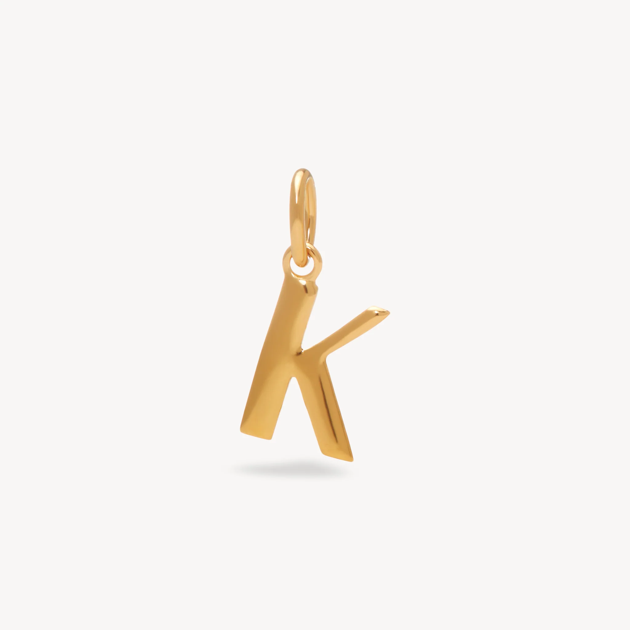 14k Gold Vermeil Letter Charm